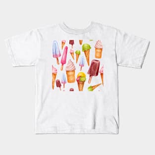 ice cream pattern Kids T-Shirt